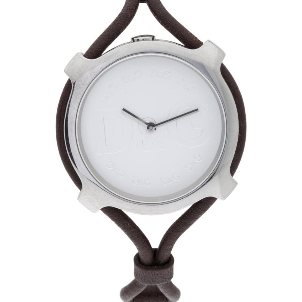Dolce & Gabbana Lisbon brown silver watch